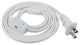 6' Power Cord With Roll Switch for Line Voltage Puck Light, Black