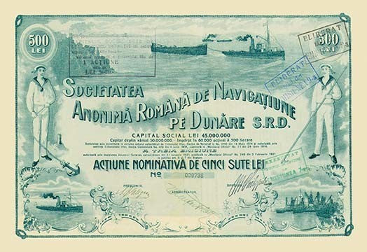 Societatea Anonima Romana De Navigatiune- Fine Art Giclee Print 24" x 36"