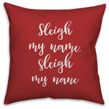 Snowmies, Red 18x18 Throw Pillow Cover