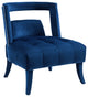 Honor Accent Lounge Performance Velvet Armchair Navy