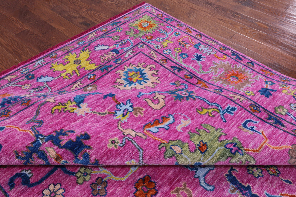 Turkish Oushak Hand-Knotted Wool Rug 8' 11" X 19' 0" - Q13572