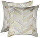 18"x18"x5" Natural Cowhide Pillow, Set of 2