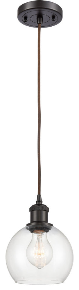 Innovations 516-1P-OB-G122-6 1-Light Mini Pendant, Oil Rubbed Bronze