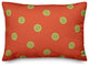 Orange Button Pattern Throw Pillow