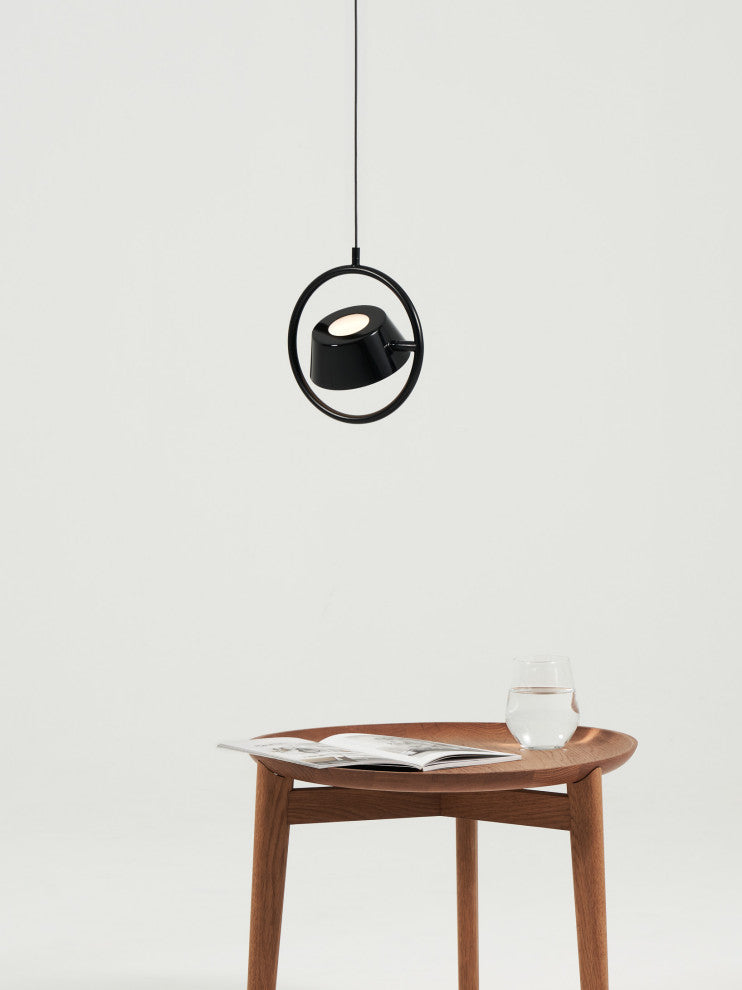 OLO RING Pendant, Black/Shiny Black