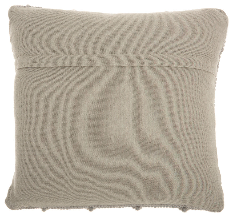 Mina Victory DC173 Throw Pillow, Light Grey, 20" x 20"