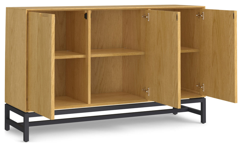 Banting 3 Door Sideboard Buffet, Natural Oak
