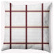 18" x 18" Geometric Indoor/Outdoor Polyester Throw Pillow, Pomegranate