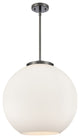 Athens Pendant, Matte Black, Matte White, Matte White