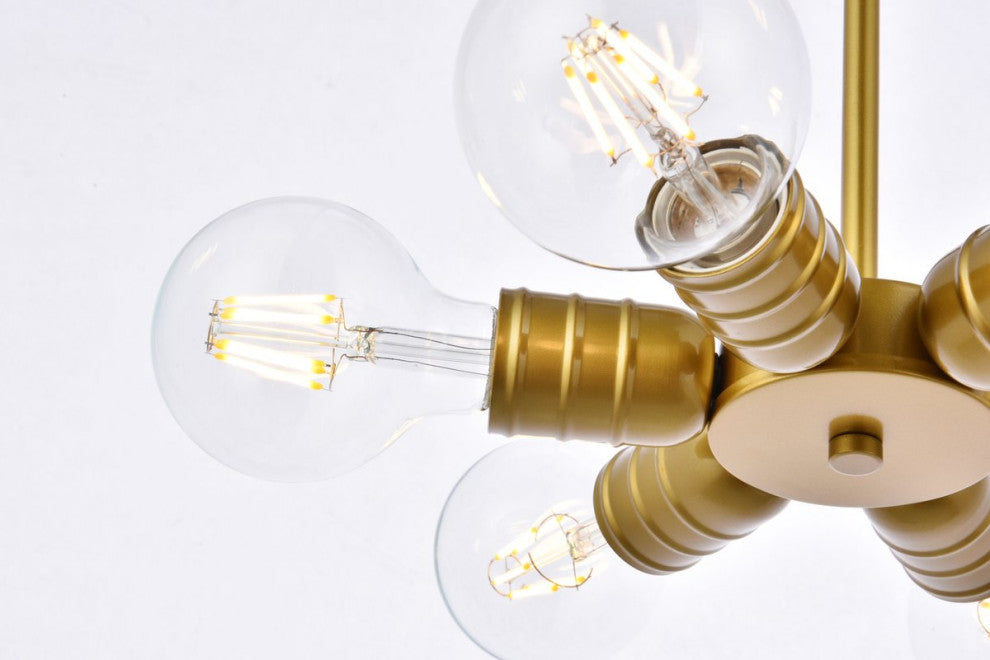 Reese 6-Light Brass Pendant