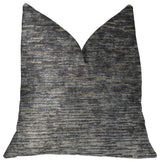 Lavish Touch Blue Luxury Throw Pillow, 24"x24"