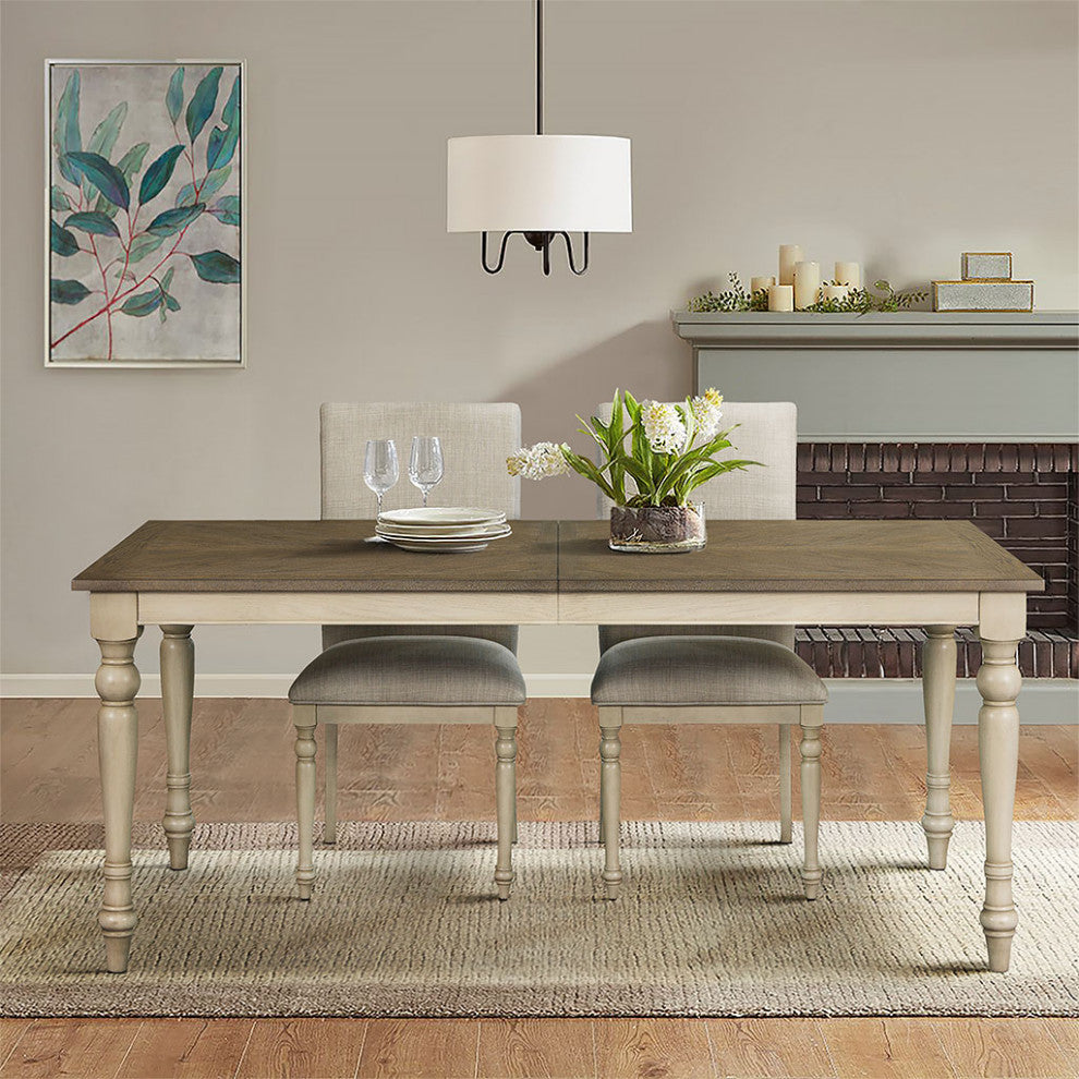 Martha Stewart Fiona Farmhouse Oak Veneer, Dining Table