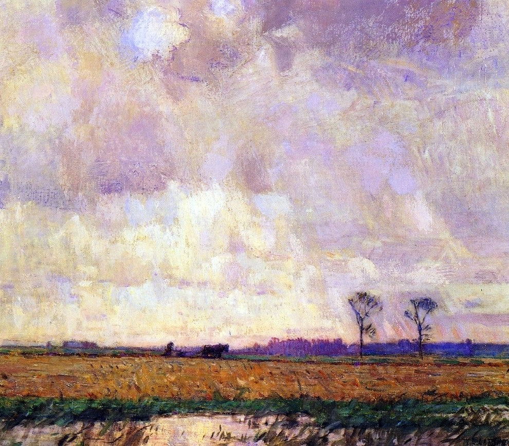 William Langson Lathrop Plowing along the Canal Wall Decal