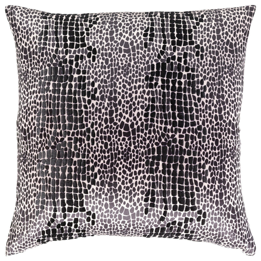 Surya Safari Pale Pink Pillow Shell With Down Insert 20"H X 20"W