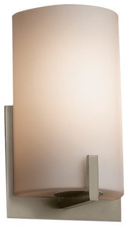 Fusion Century 1-Light Wall Sconce, Brushed Nickel, Opal Shade