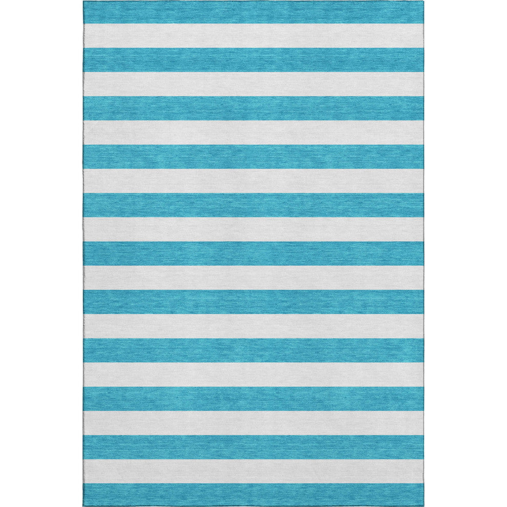 Premium Machine Washable Mayfield AMF528 Teal 8' x 10' Rug