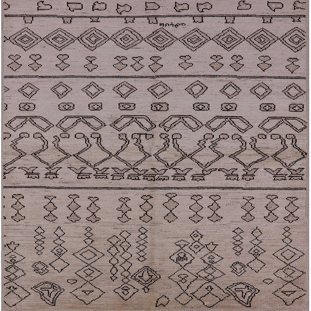 Ahgly Company Indoor Square Mid-Century Modern Area Rugs, 5' Square
