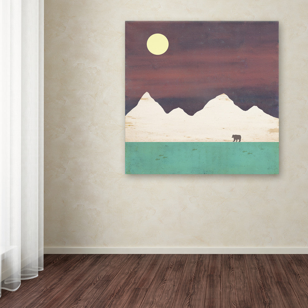 Tammy Kushnir 'Fishing' Canvas Art, 14" x 14"