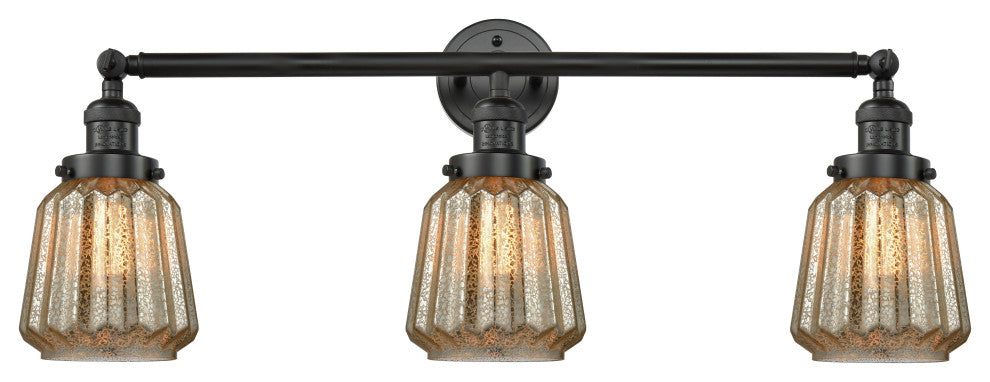 Innovations Lighting 205-Bk-S-G146 3 Light Bathroom Fixture