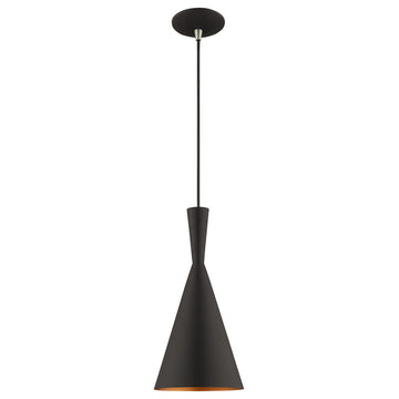 Livex Lighting 41185 Waldorf 7"W Mini Pendant - Black