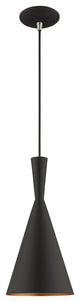 Livex Lighting 41185 Waldorf 7"W Mini Pendant - Black