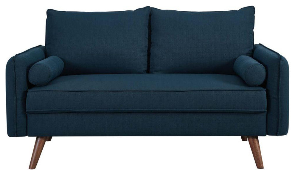 Revive Upholstered Fabric Loveseat - Azure EEI-3091-AZU