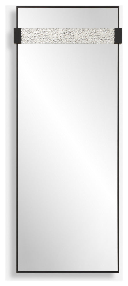 Uttermost 09980 Stratton 29-3/8" W x 72" H Rectangular Framed - Black