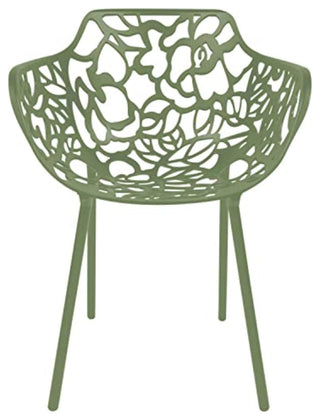 LeisureMod Modern Devon Aluminum Chair, Set of 4