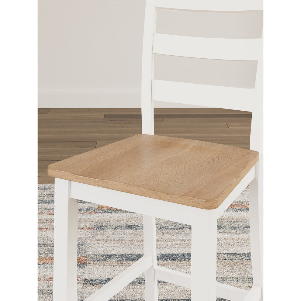 Gesthaven Natural/White Counter Height Barstool