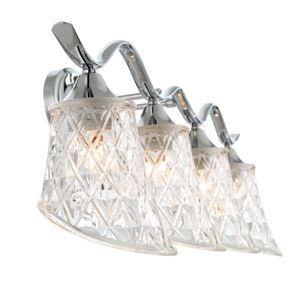 4-Light Dimmable Polished Chrome Vanity Light