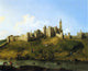 Canaletto  Alnwick Castle, 20"x25" Gallery Wrapped Canvas Print