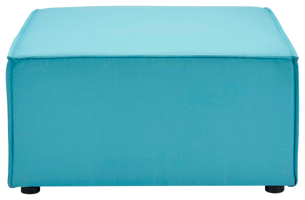 Lounge Sectional Sofa Set, Fabric, Blue, Modern, Outdoor Patio Balcony Garden