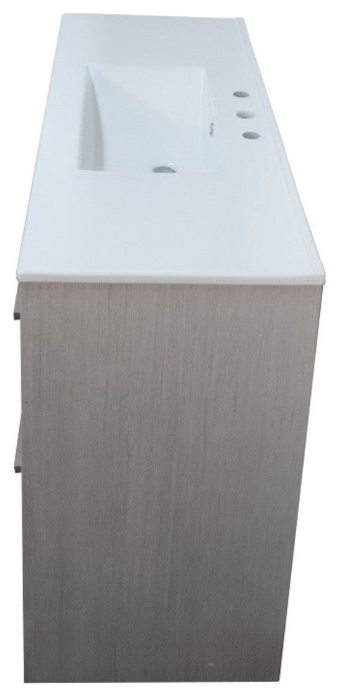 48" Single Sink Vanity With Gray Pine Finish