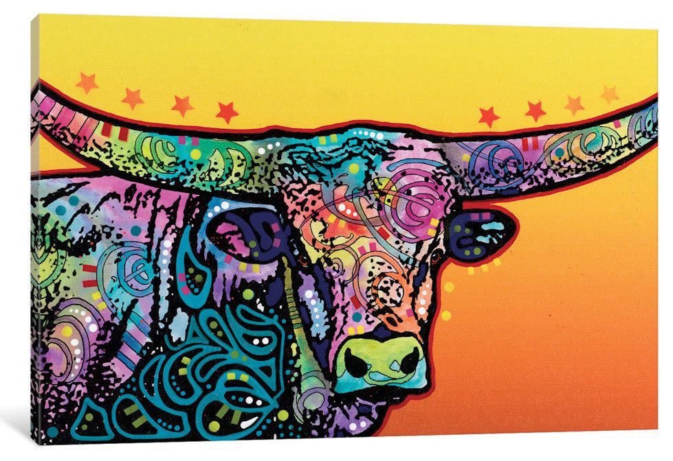 "The Longhorn" by Dean Russo, Canvas Print, 26"x18"