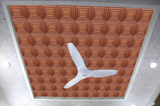Copper 3D Ceiling Panels, 2'x2', 100 Sq Ft, Pack of 25