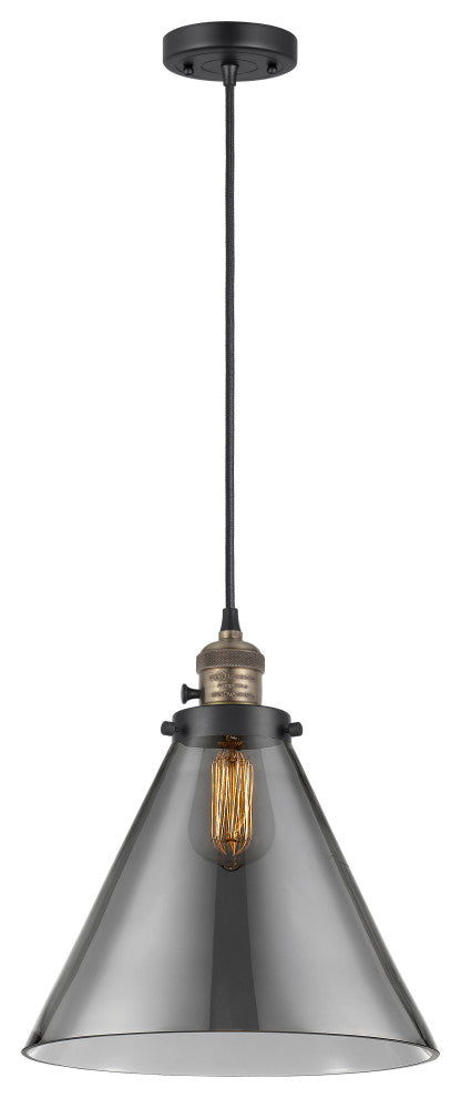 INNOVATIONS 201CSW-BAB-G43-L 1-Light Mini Pendant Black Antique Brass
