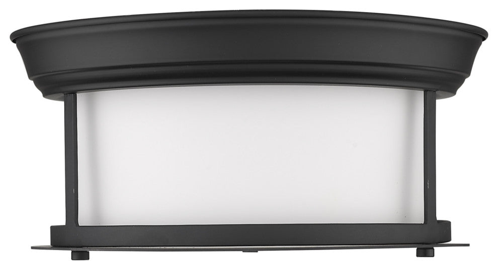 Z-Lite 2011F10 Sonna 2 Light 11"W Flush Mount Drum Ceiling - Matte Black