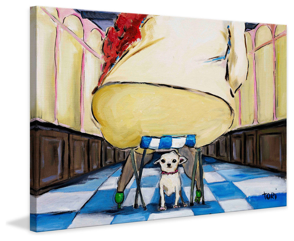 "Precarious" Painting Print on Canvas by Tori Campisi