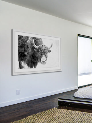 Marmont Hill, "Buffalo Forward" Framed Painting Print, 18x12