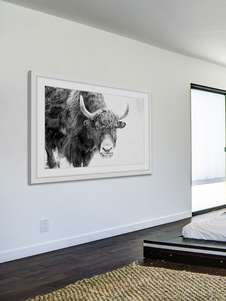 Marmont Hill, "Buffalo Forward" Framed Painting Print, 18x12