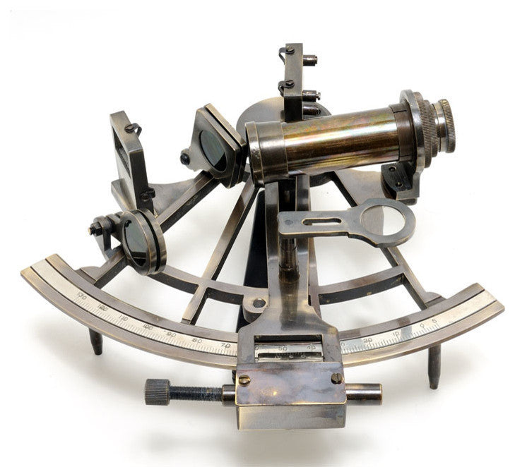 Nautical Sextant In Wood Box (Large)