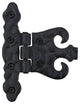 Wrought Iron Cabinet Hinge Black Rustproof Pack of 20 |