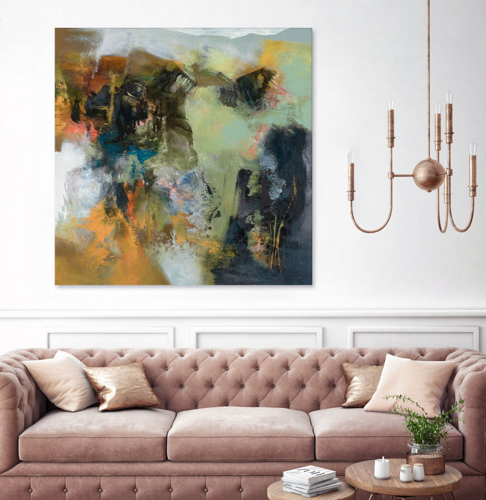 Rock Corral - 72 x 72 by Emilia Arana