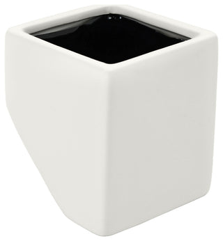 Large Cube Wall Planter, Matte White