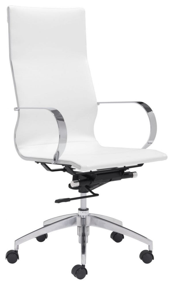 Glider High Back Office Chair White