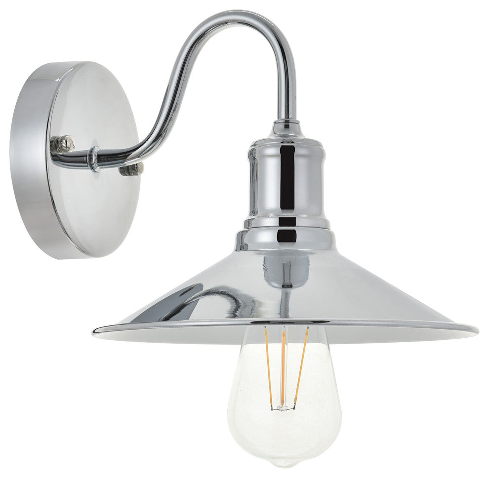 Chrome Finish 1-Light Wall Sconce