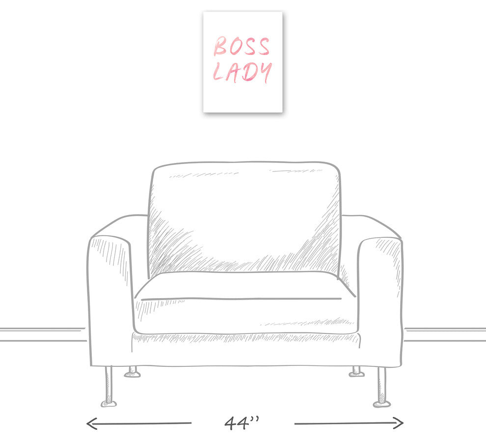 Boss Lady Watercolor 11x14 Canvas Wall Art