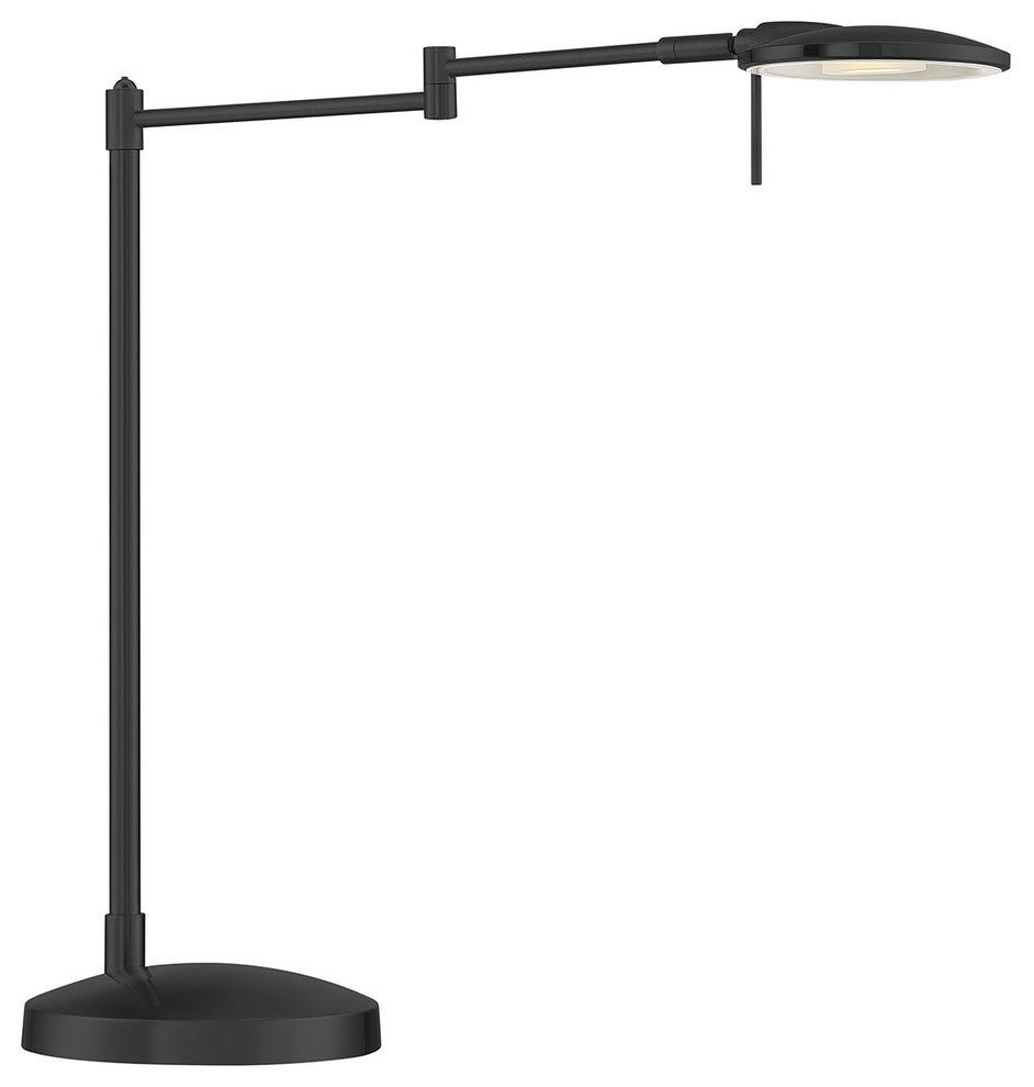 Dessau Turbo Swing Arm Table Lamp, Museum Black