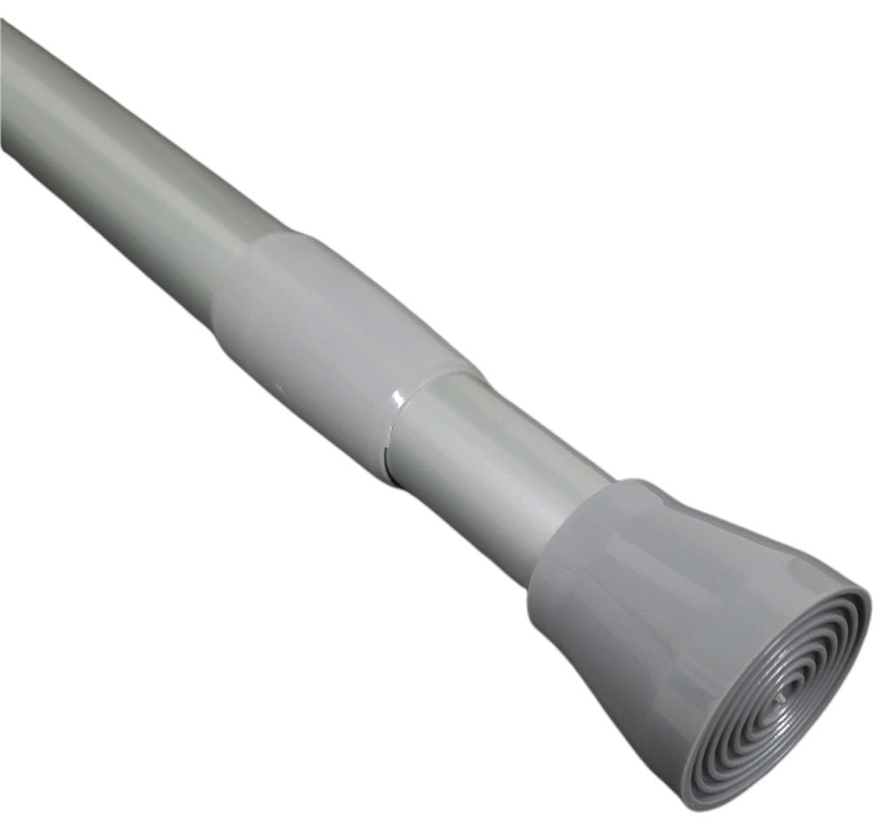 Tension Adjustable Shower Curtain Rod 43-79 Inches , Silver