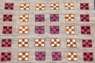 Consigned, Oriental Gabbeh Persian Design Hand-Knotted Area Rug, Gray, 5'0"X3'3"